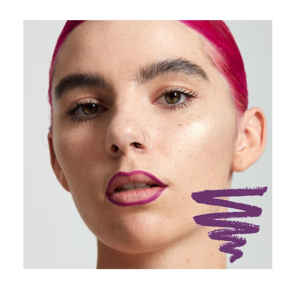 3/$12 NYX Suede Matte Lip Liner - STFU Medium Dark Purple Lip Liner Pencil *NWT*